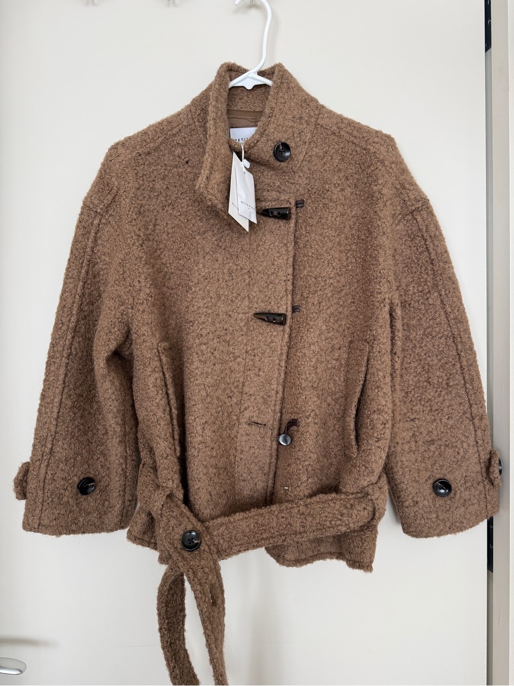 Petite Studio Oversized Wool Short Coat